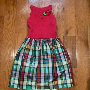 Brand: Bonnie Jean, Size: 18 1/2, Color: Red, Green, & Glittery